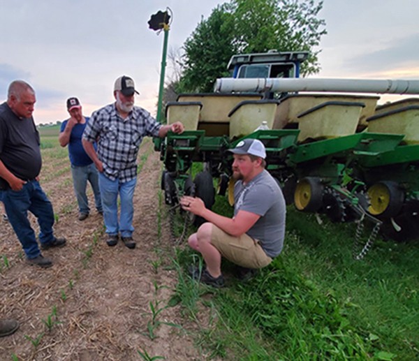 Jory Stapel commenting on corn planter Jory Stapel commenting on corn planter